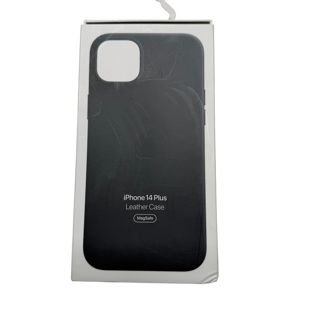 APPLE iPhone 14 Plus Leather Case Midnight Like New MagSafe MPP93ZM/A Unisex OS